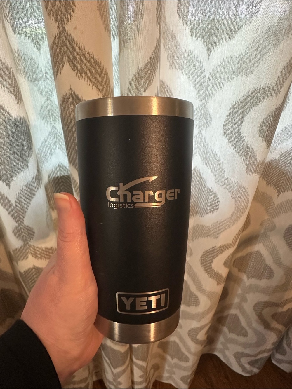 Black yeti tumbler - no lid